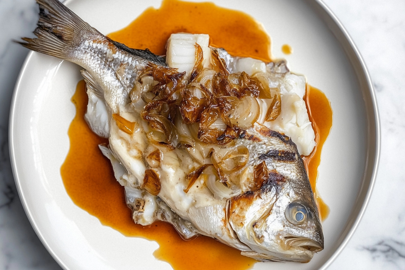 Dorada a la espalda refrito