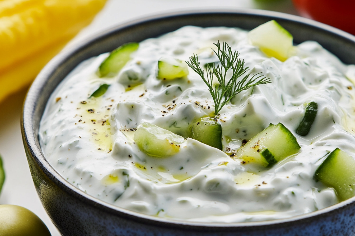Ensalada auténtica con tzatziki