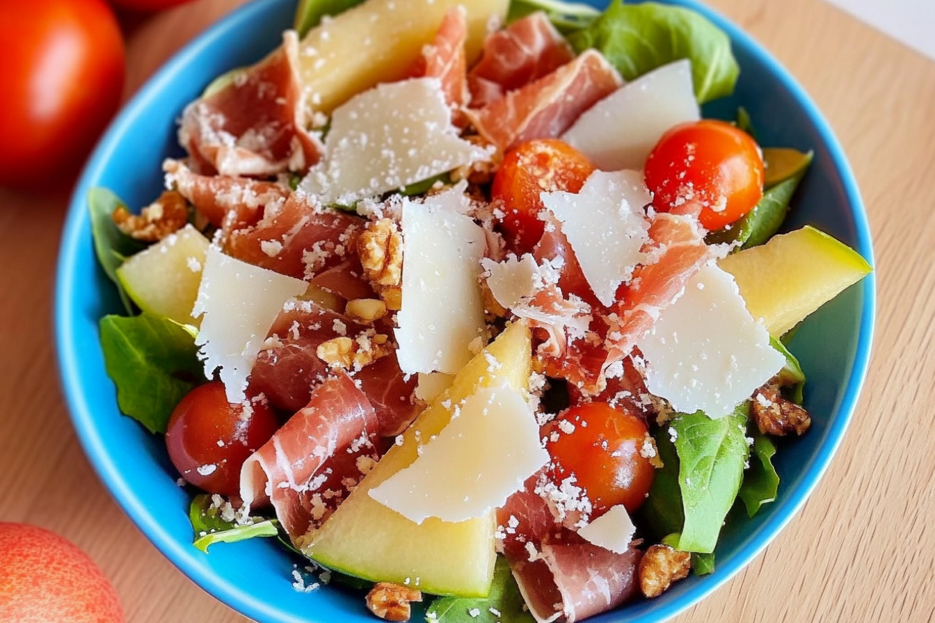 Ensalada de melón y jamón