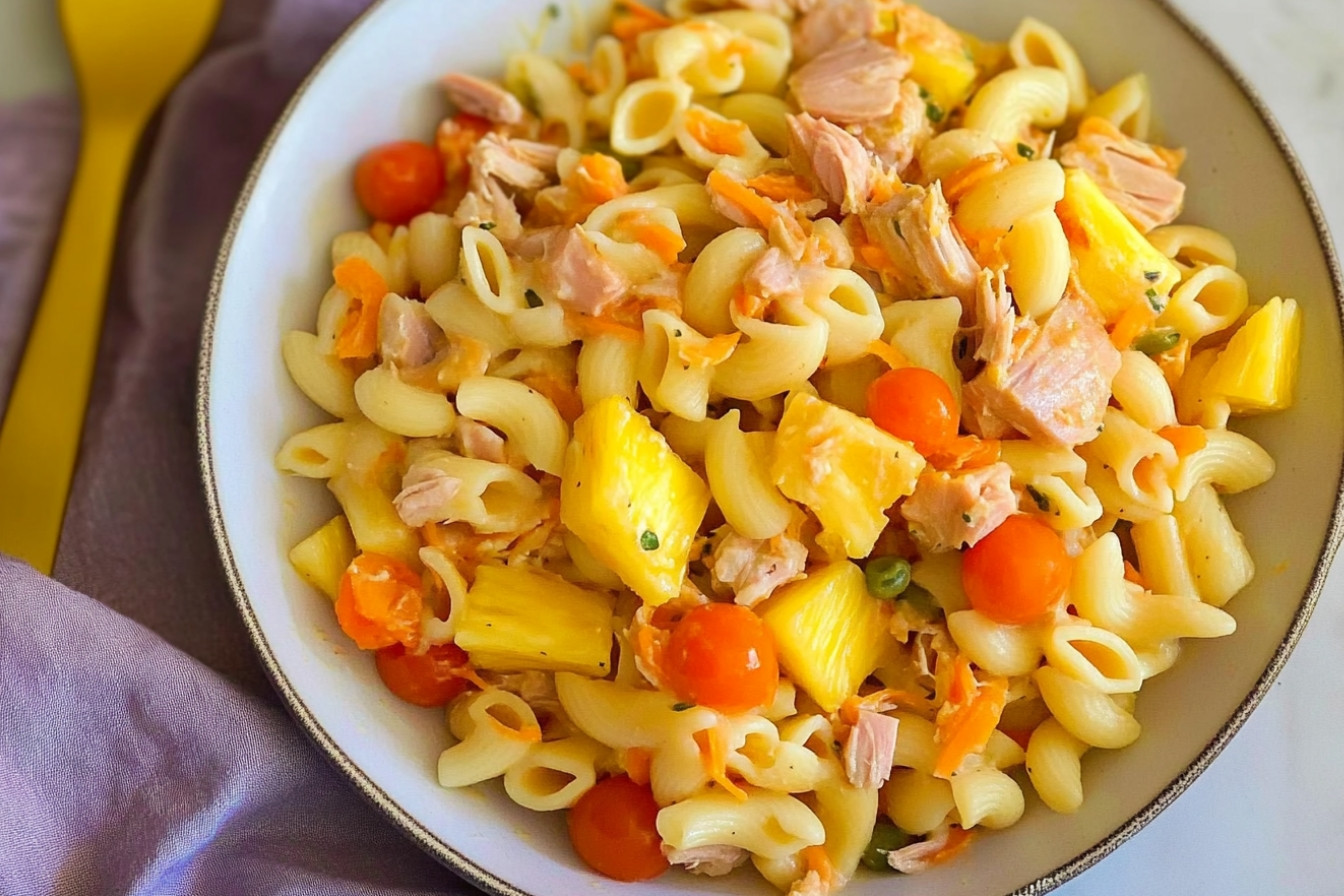 Ensalada de pasta tropical