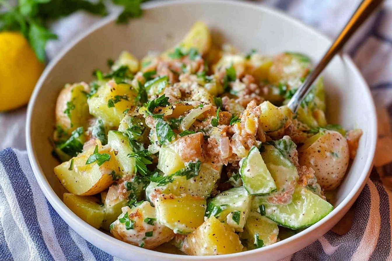 Ensalada de patata y pepino
