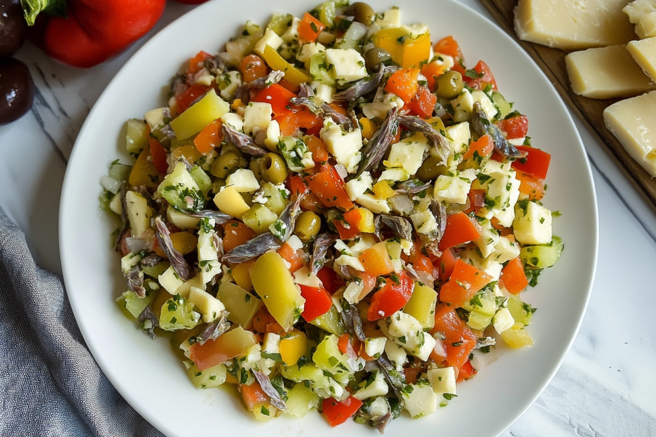 Ensalada de pimientos y anchoas