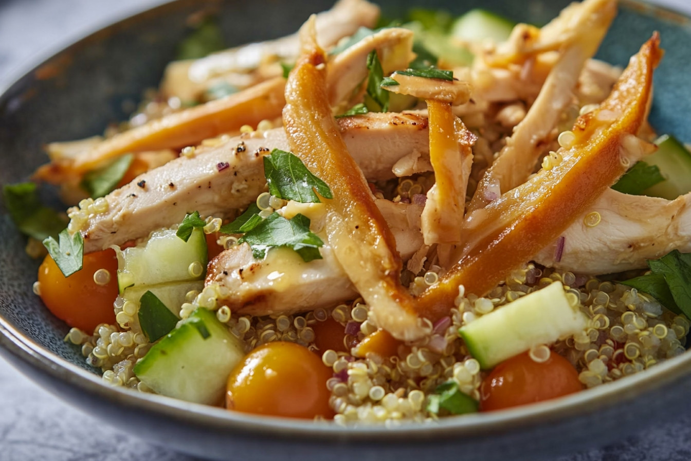 Ensalada de quínoa y pollo