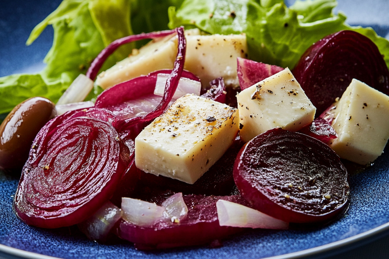 Ensalada de remolacha y queso