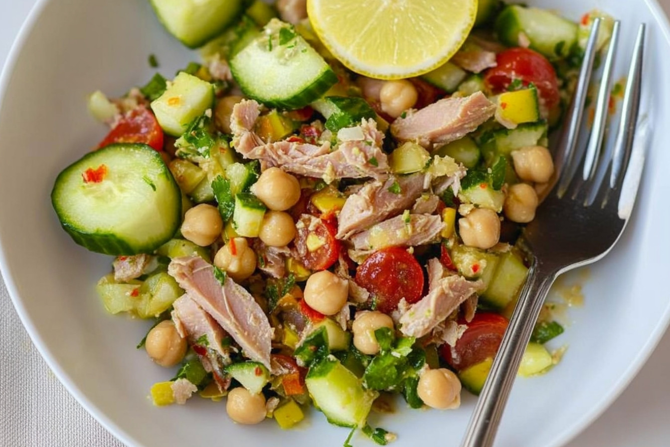 Ensalada fresca de garbanzos