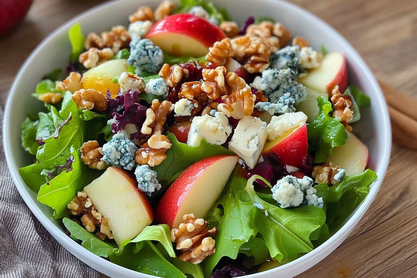 Ensalada otonal con queso azul