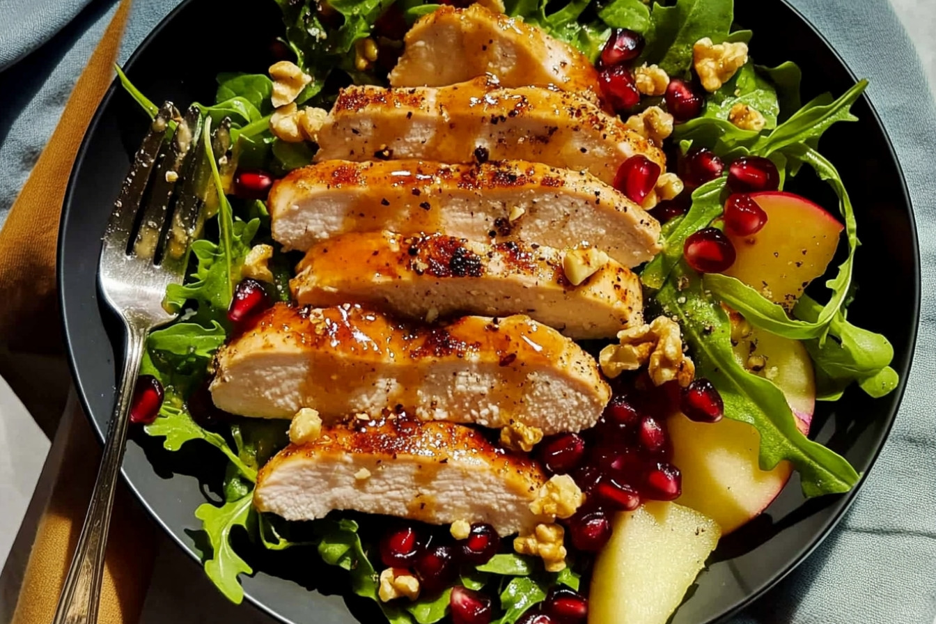 Ensalada otoñal de pollo