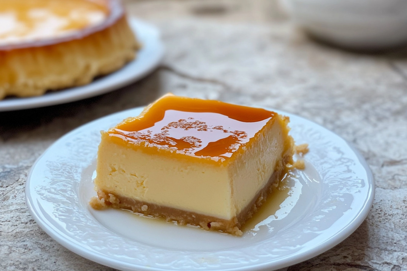 Flan de almendras fácil