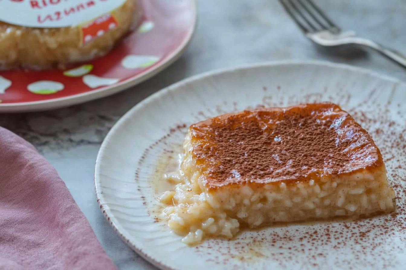 Flan de arroz con leche