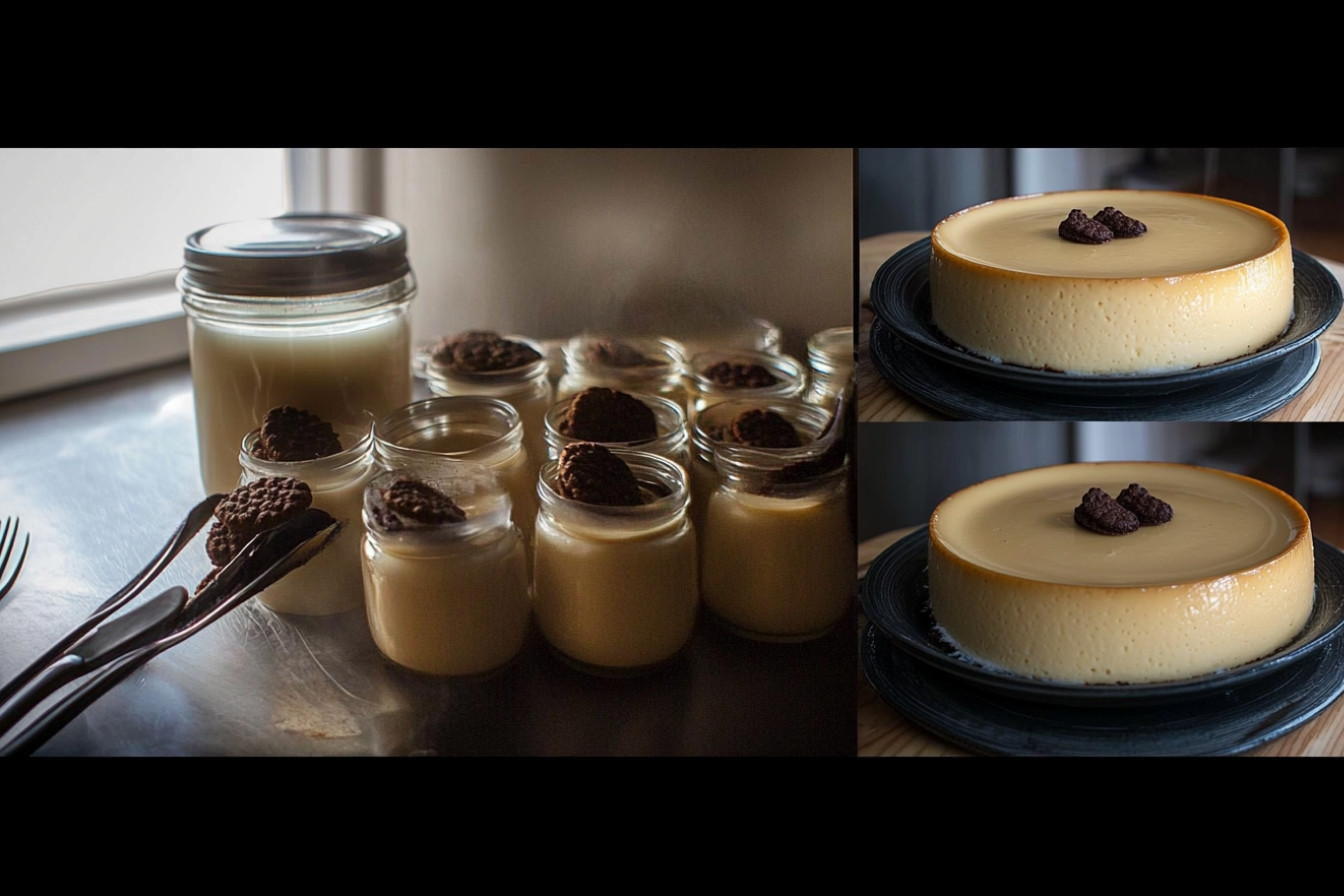 Flan de galletas María