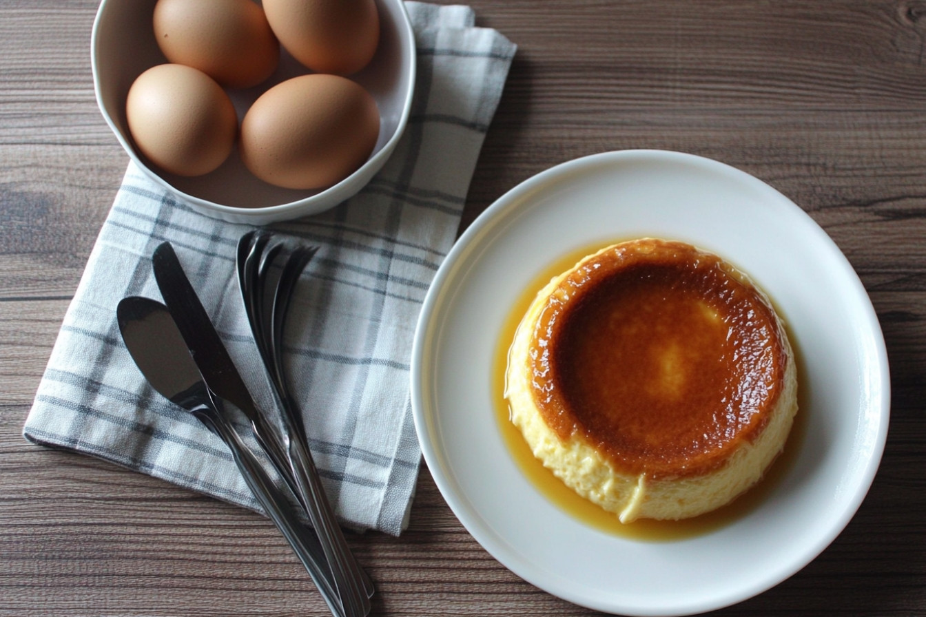 Flan de huevo casero