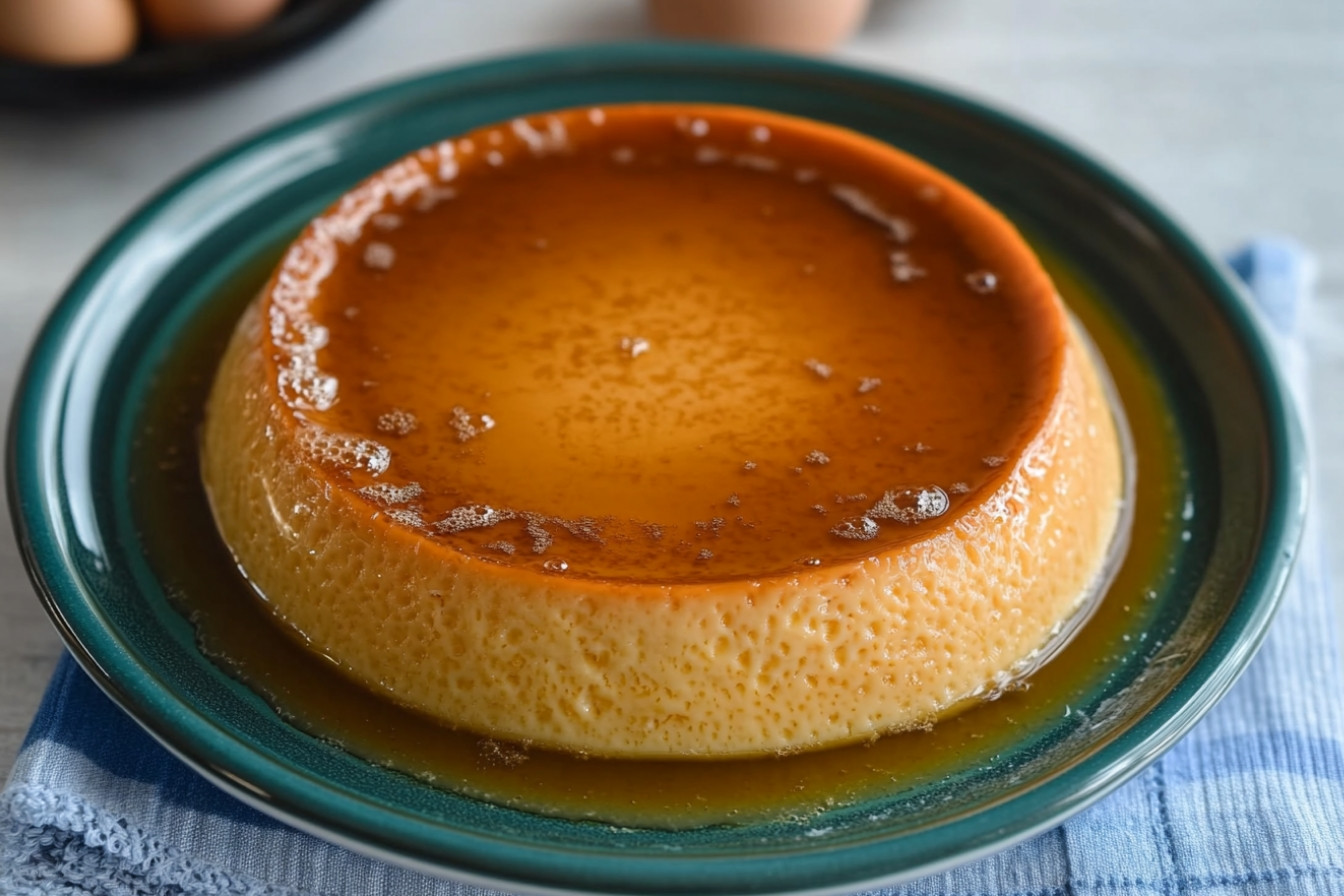 Flan de huevo en olla exprés