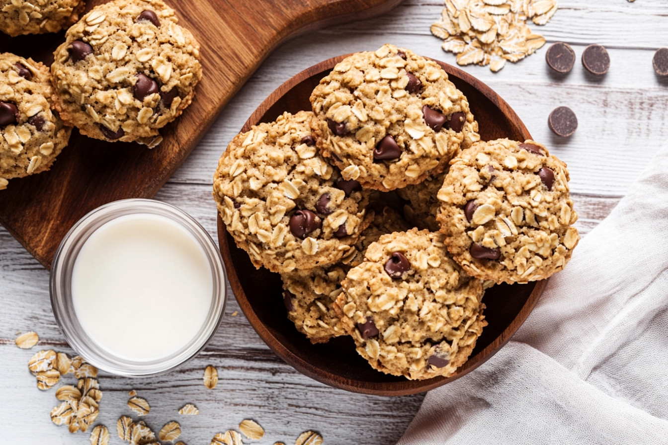 Galletas de avena con chocolate