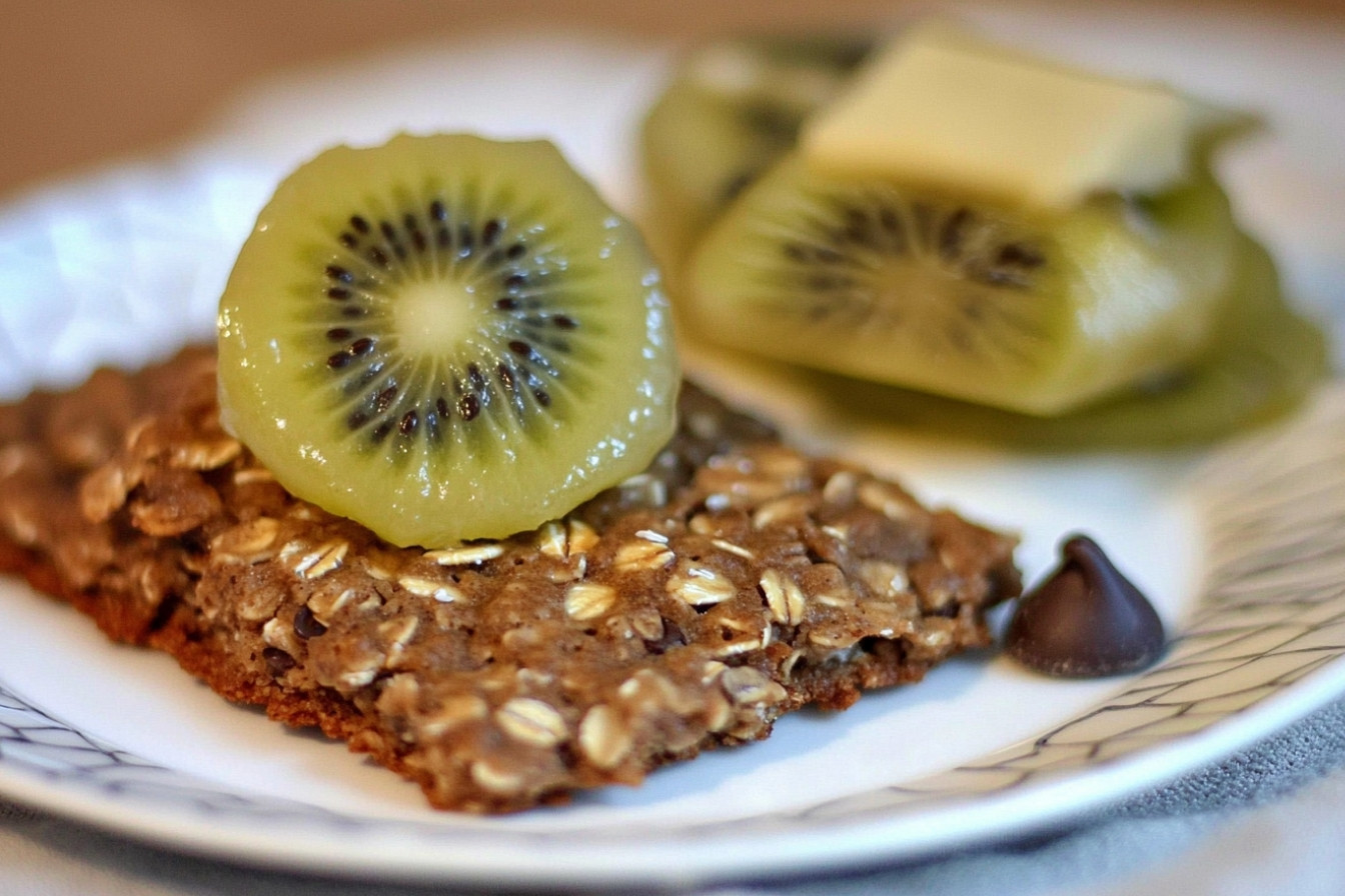 Galletas de avena y kiwi
