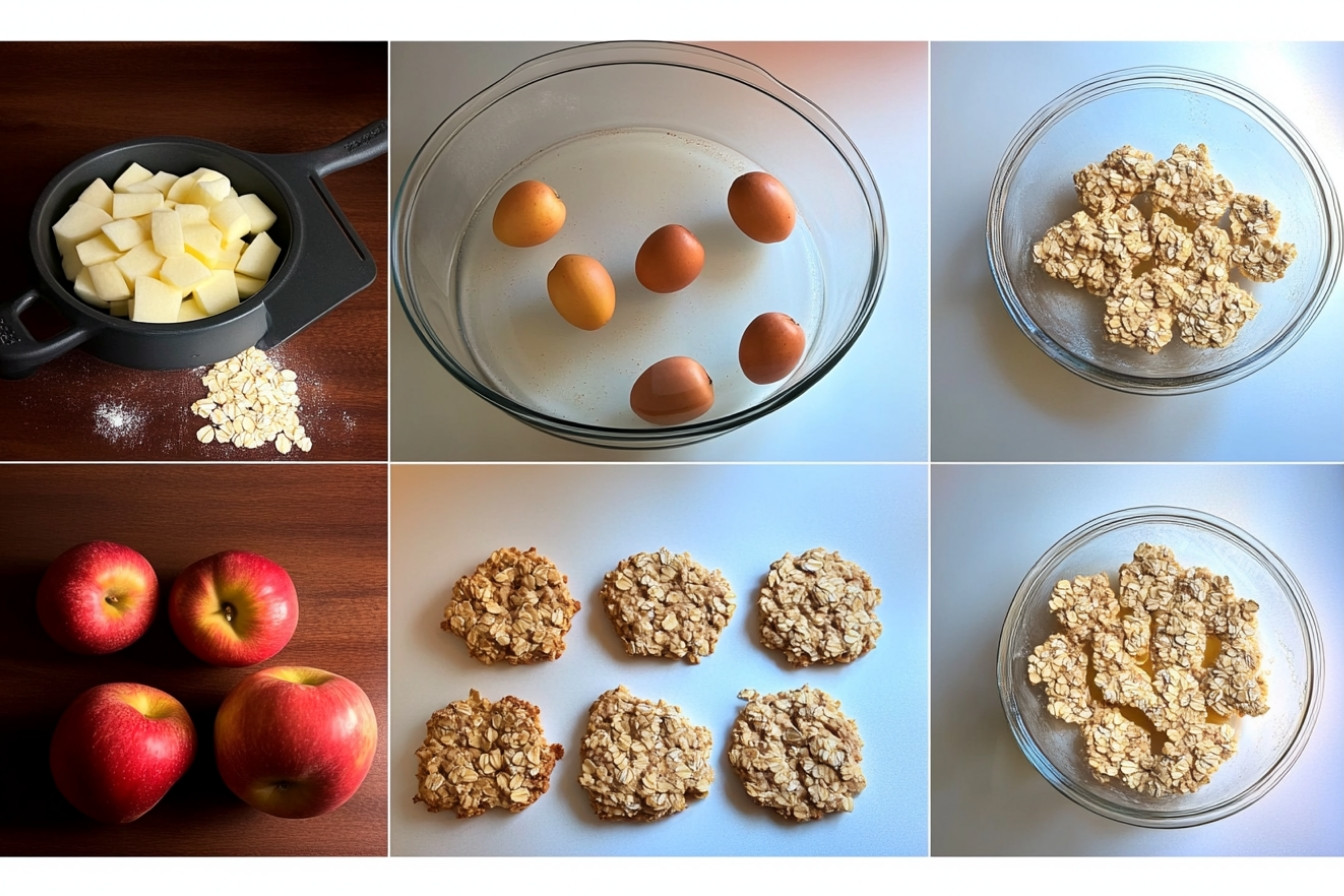 Galletas de avena y manzana