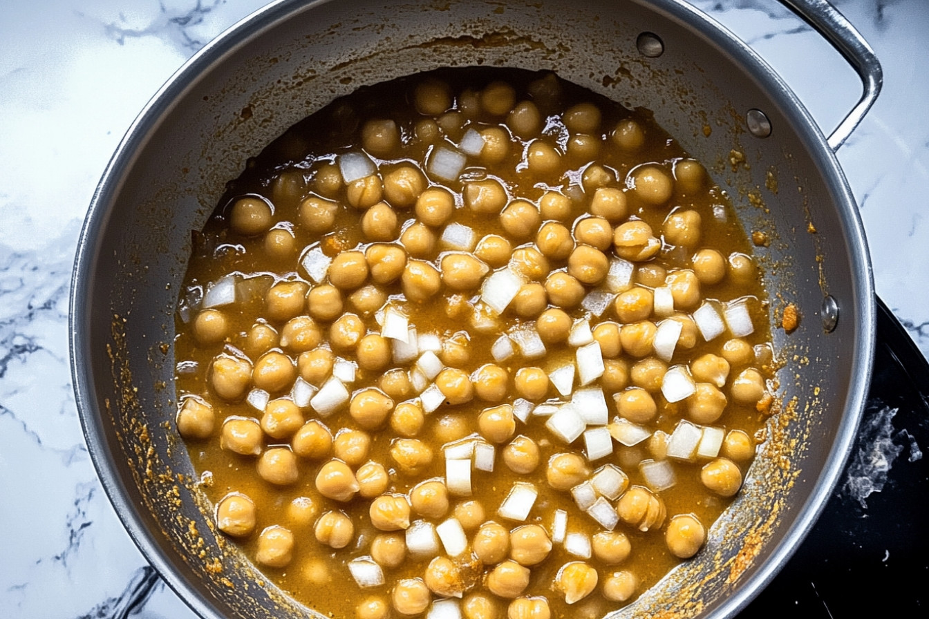 Garbanzos en salsa fácil