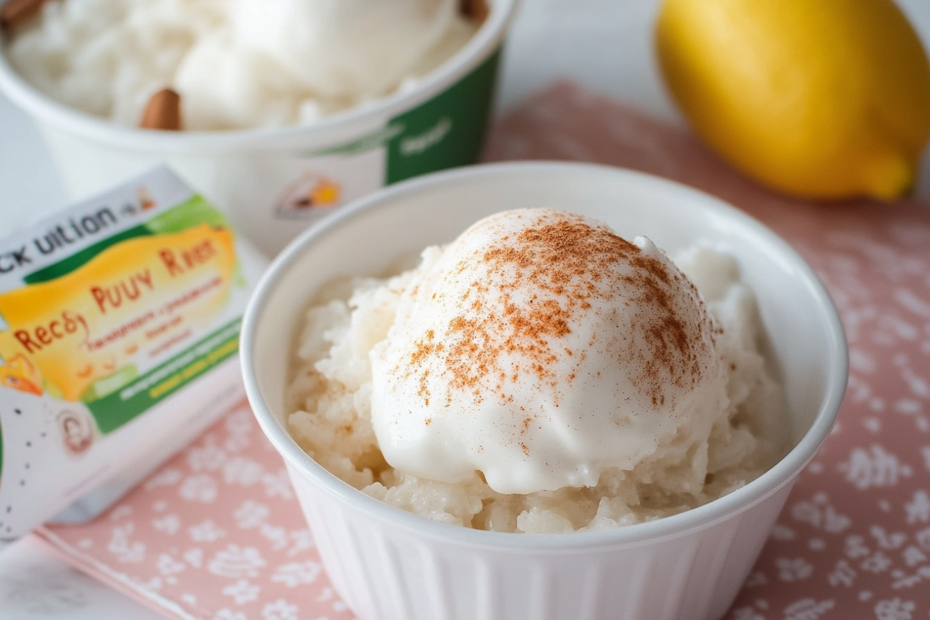 Helado de arroz con leche