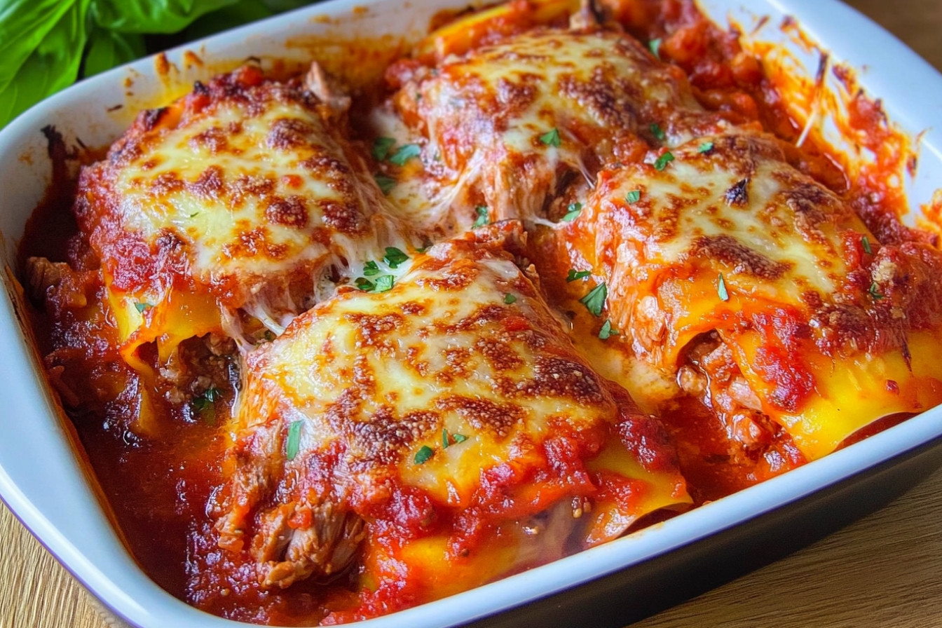 Lasaña de batata y atún
