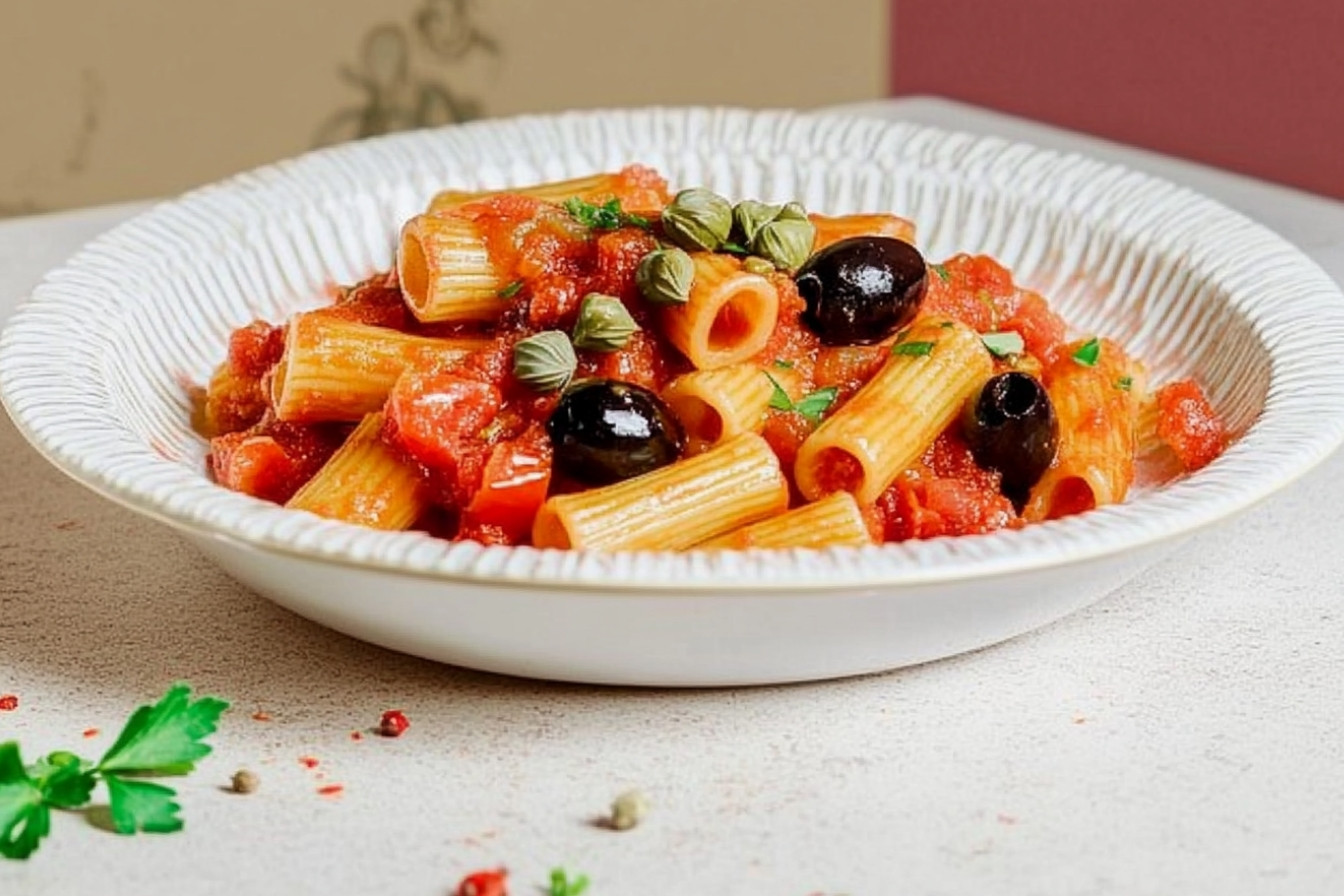 Macarrones a la puttanesca