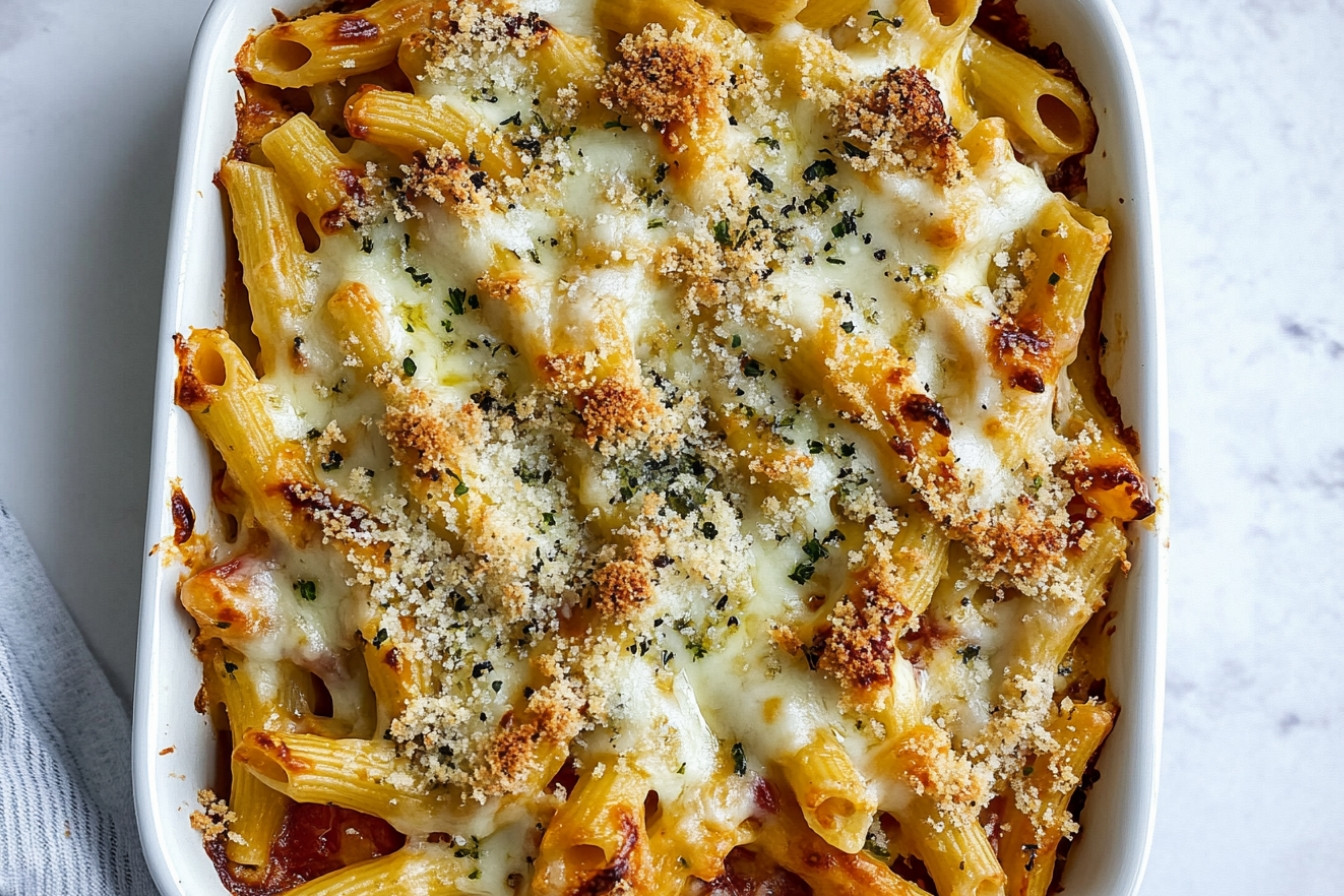 Macarrones gratinados aprovechan sobras