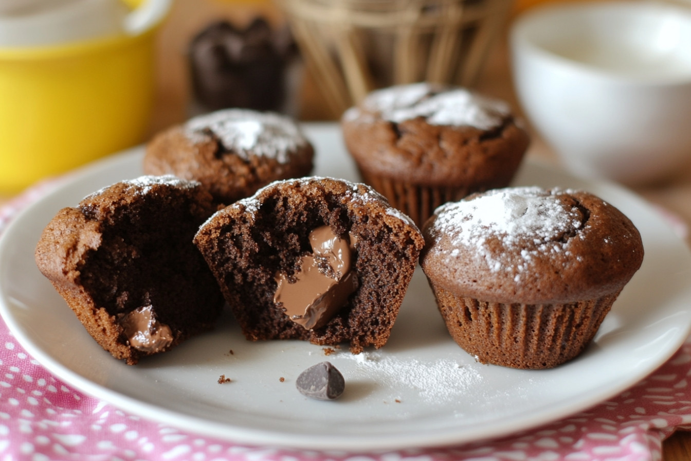Magdalenas de chocolate clásicas