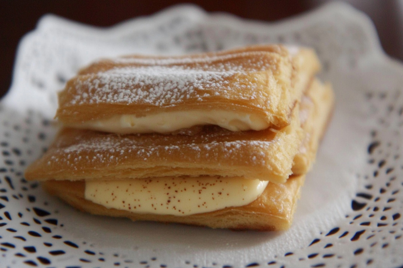 Milhojas de turrón