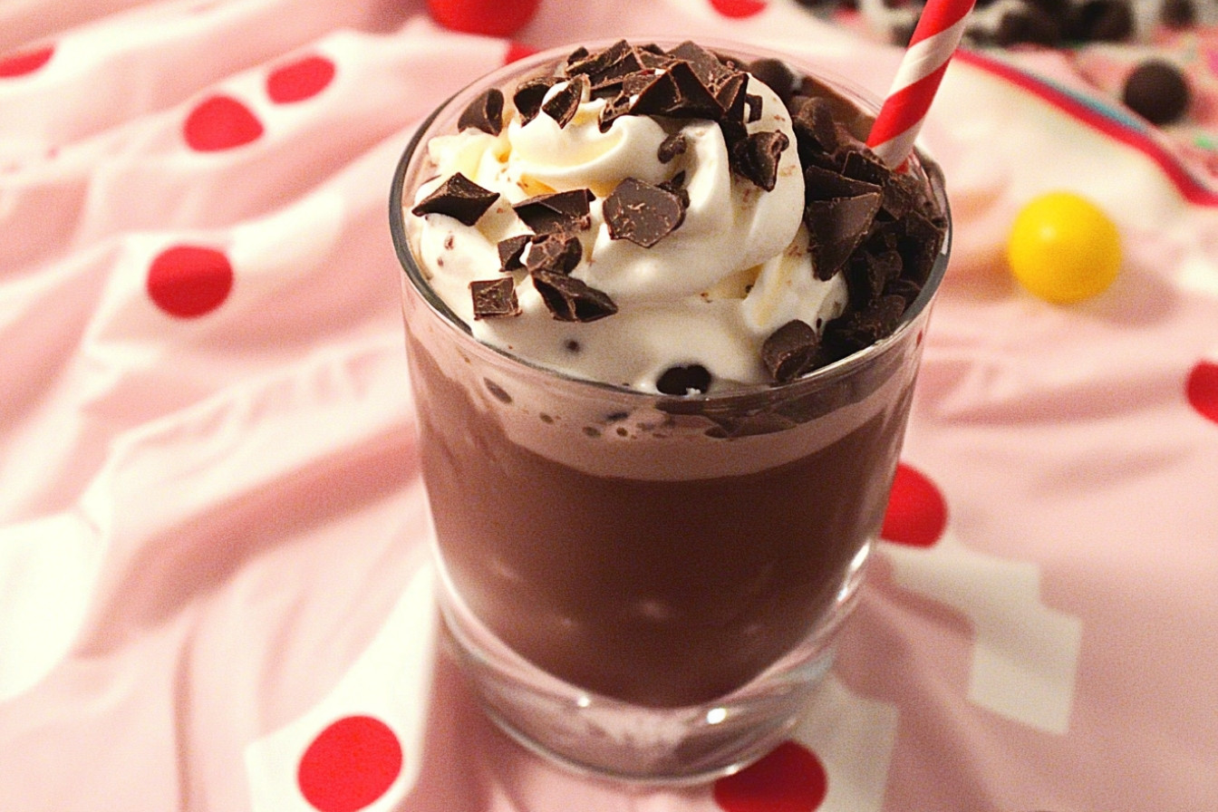 Milkshake de chocolate clásico