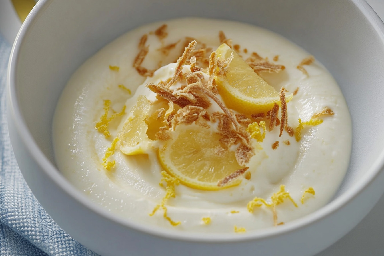 Mousse de limón con yogur