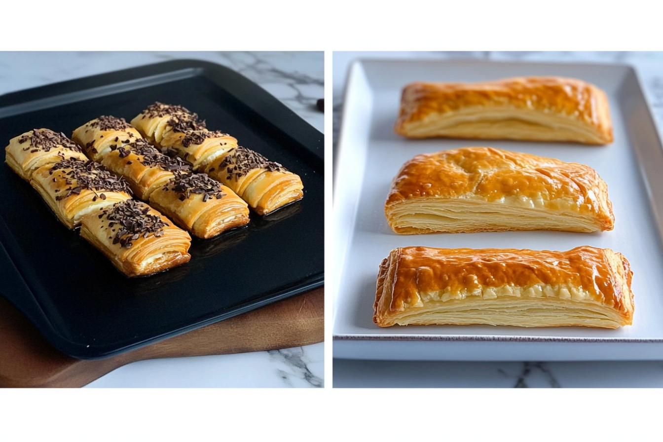 Napolitanas de hojaldre rellenas