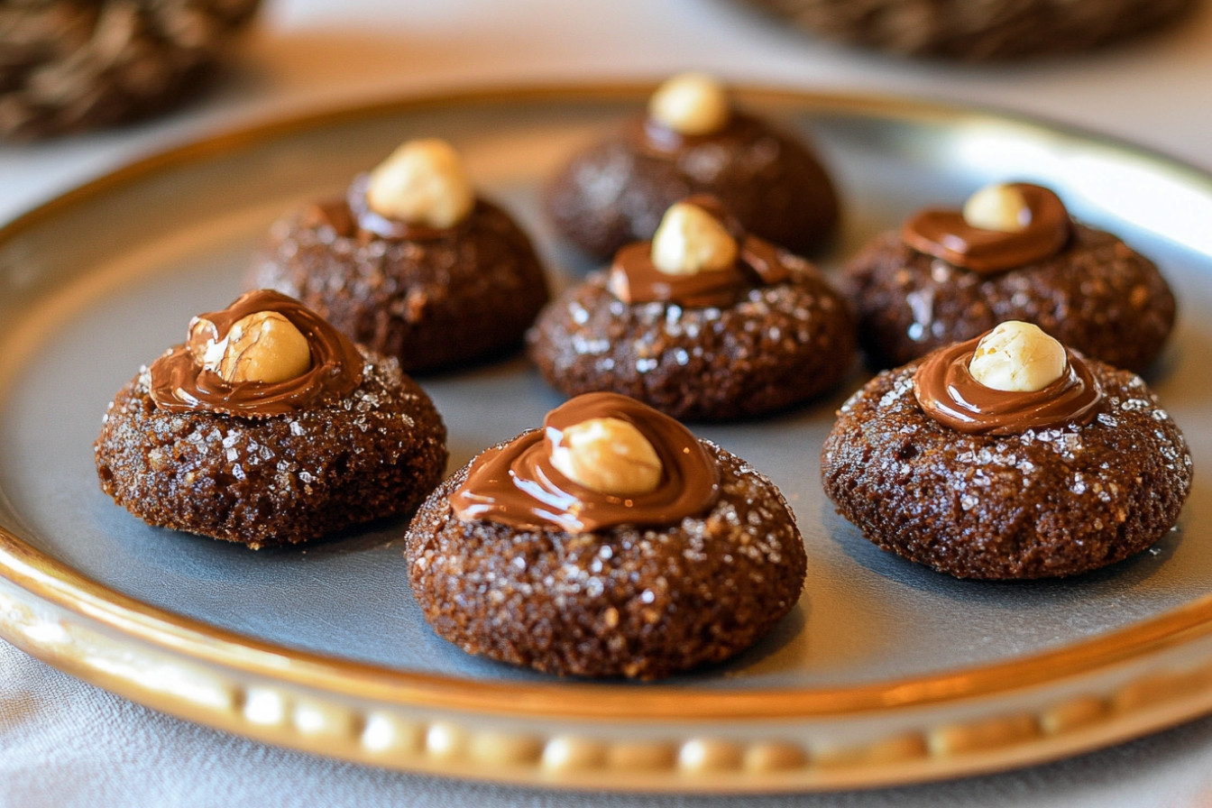 Panellets de chocolate y avellanas