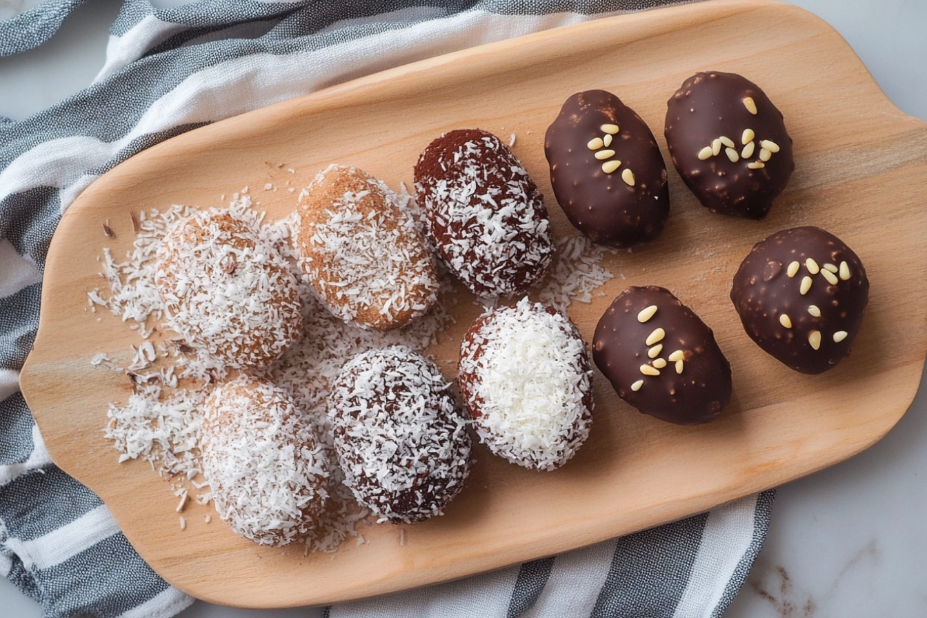 Panellets de chocolate y coco