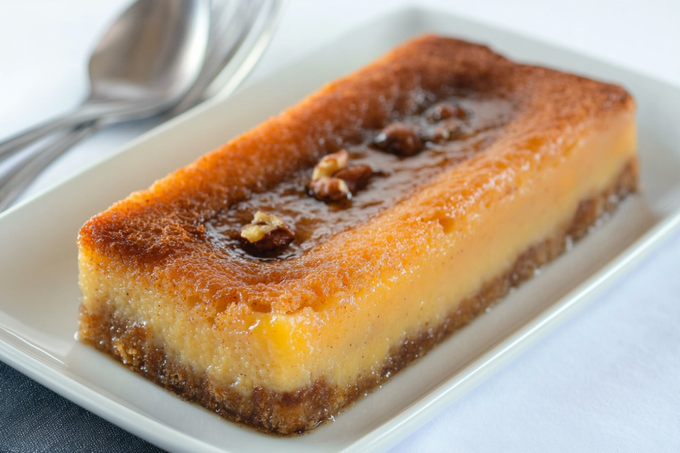 Pudín de pan y nueces