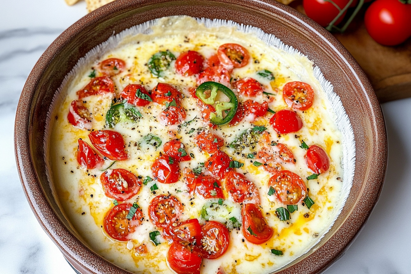 Queso Fundido con Jalapeños
