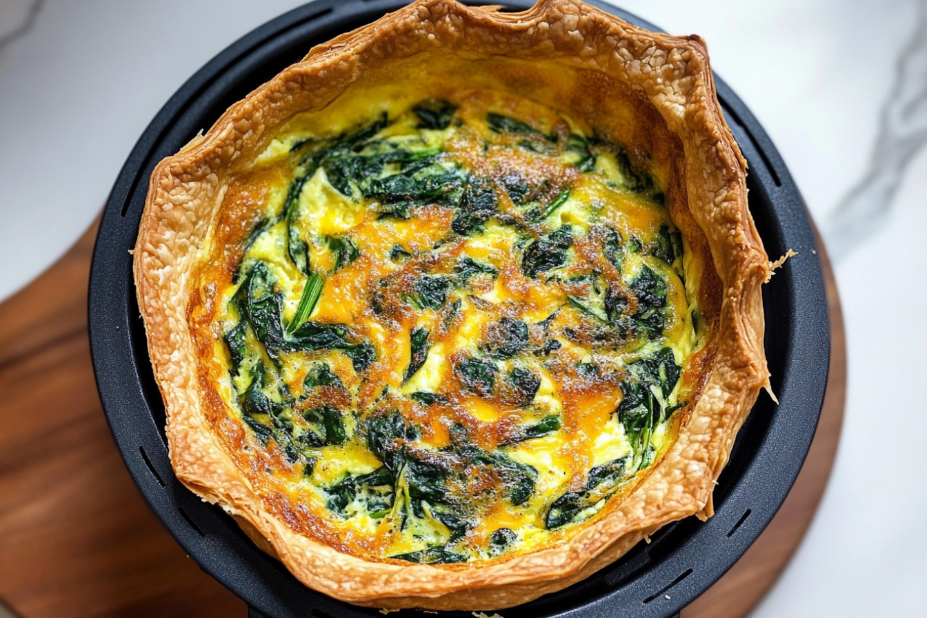 Quiché ligera en Airfryer