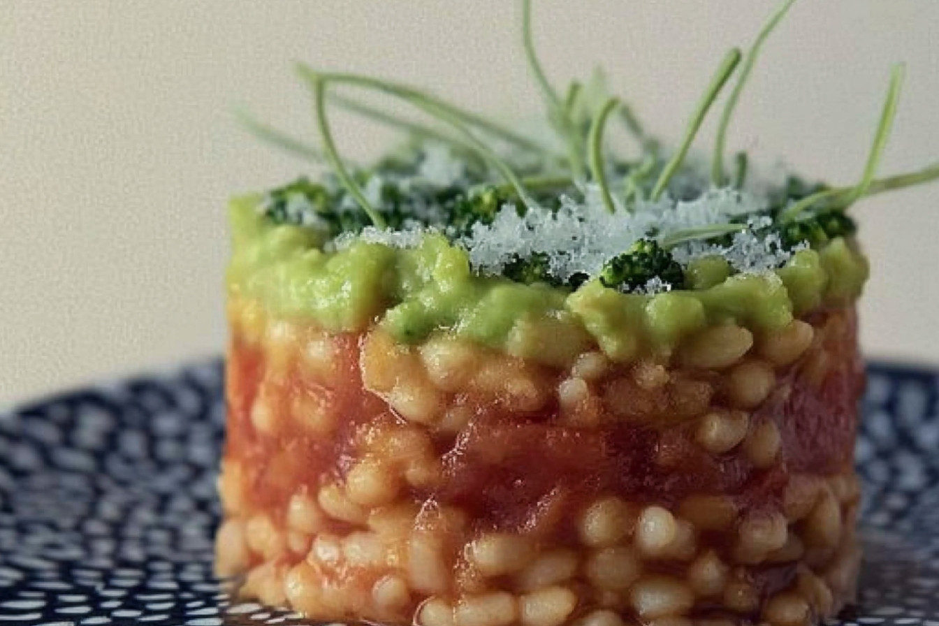 Risotto de tomate y garbanzos