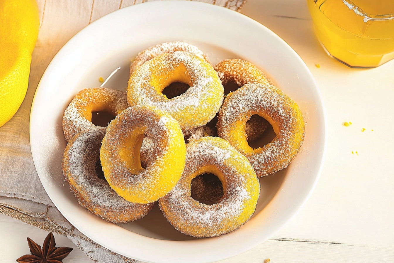 Rosquillas de limón y naranja