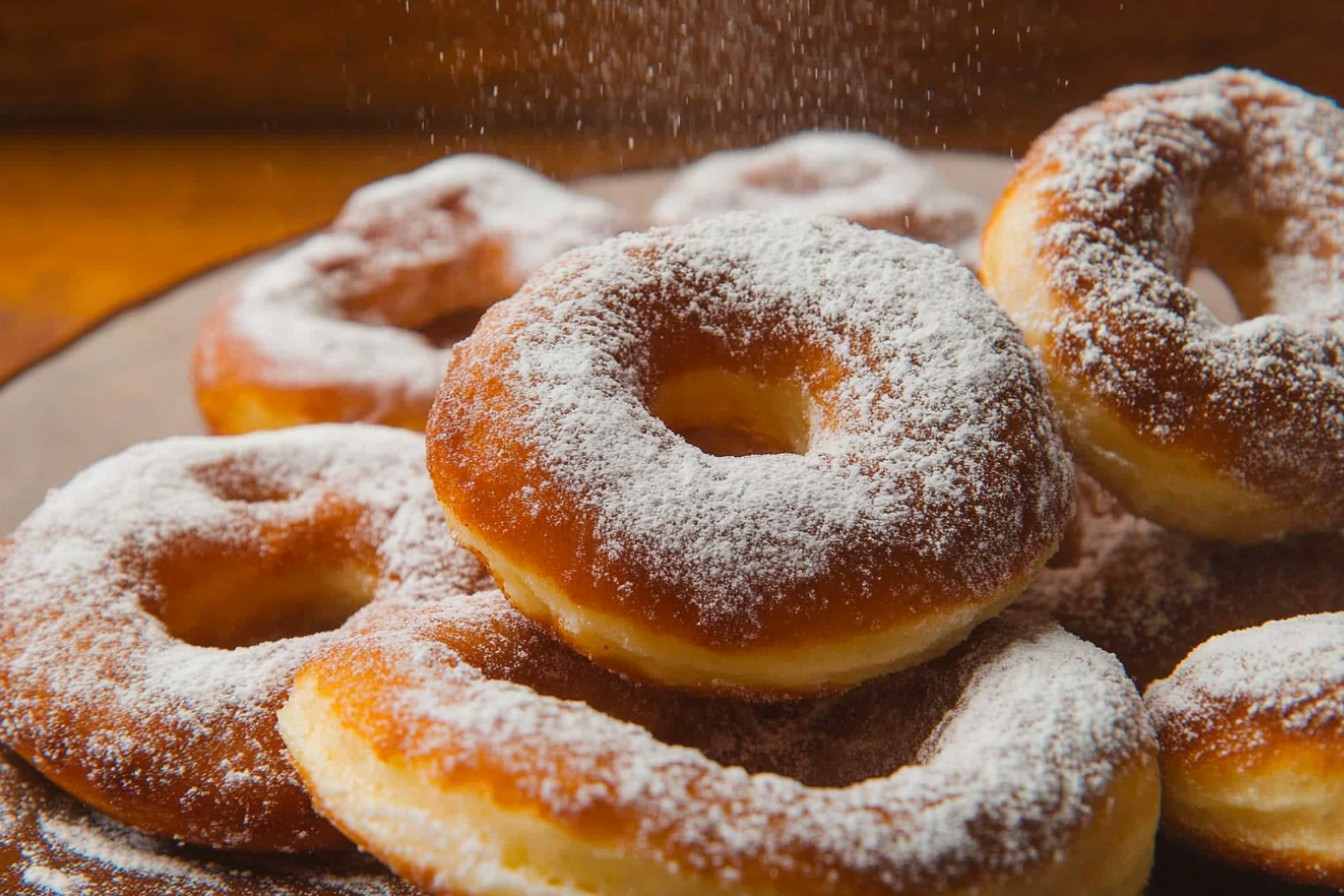 Rosquillas de vainilla al microondas