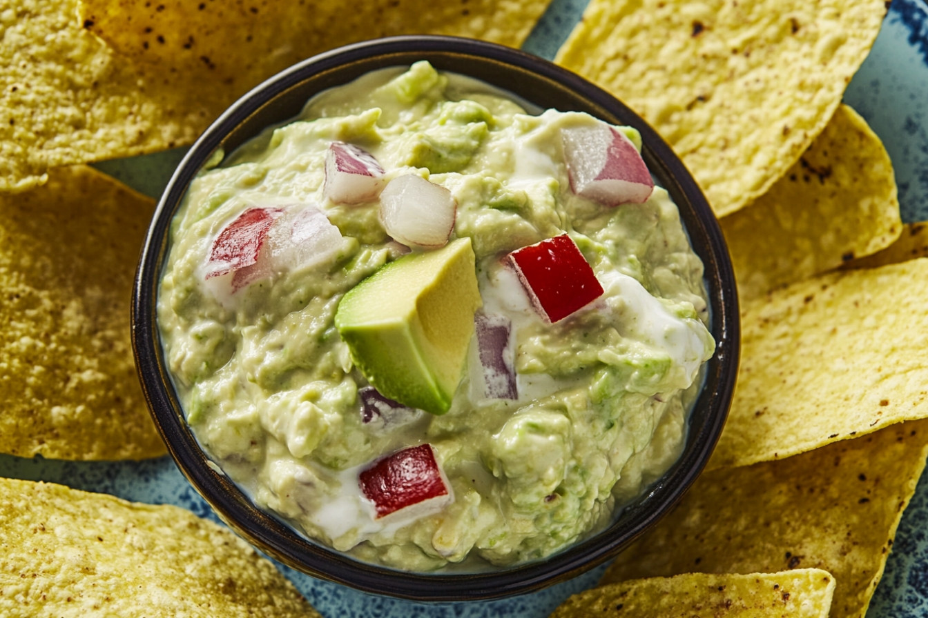 Salsa guacamole con yogur