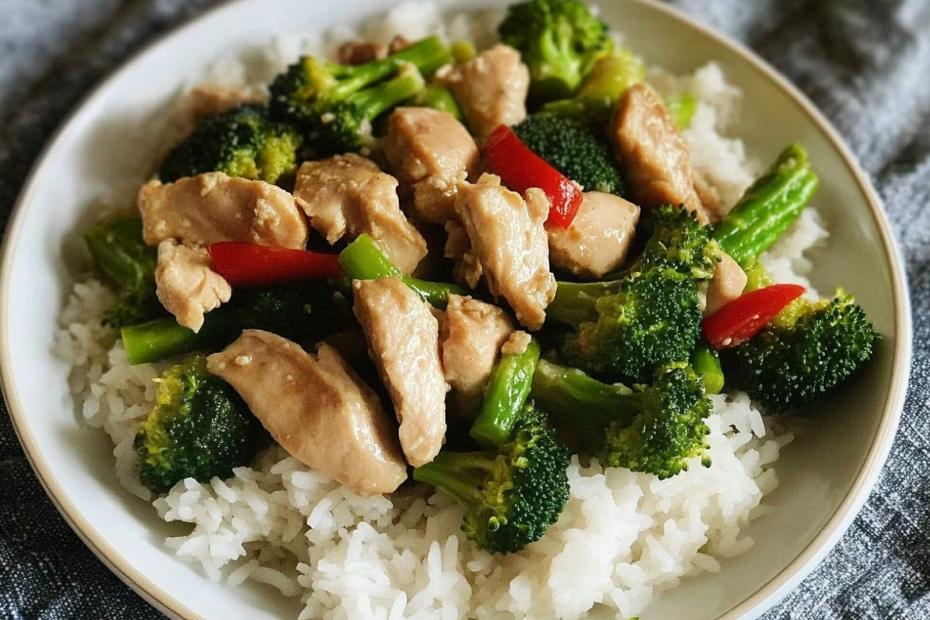 Salteado de pollo y brócoli