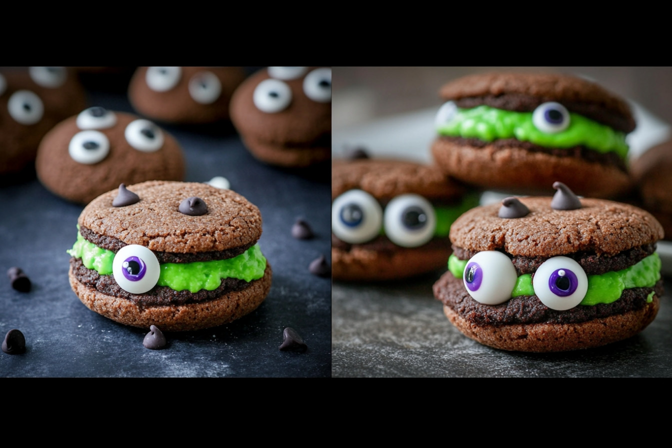 Sándwiches monstruosos de galletas