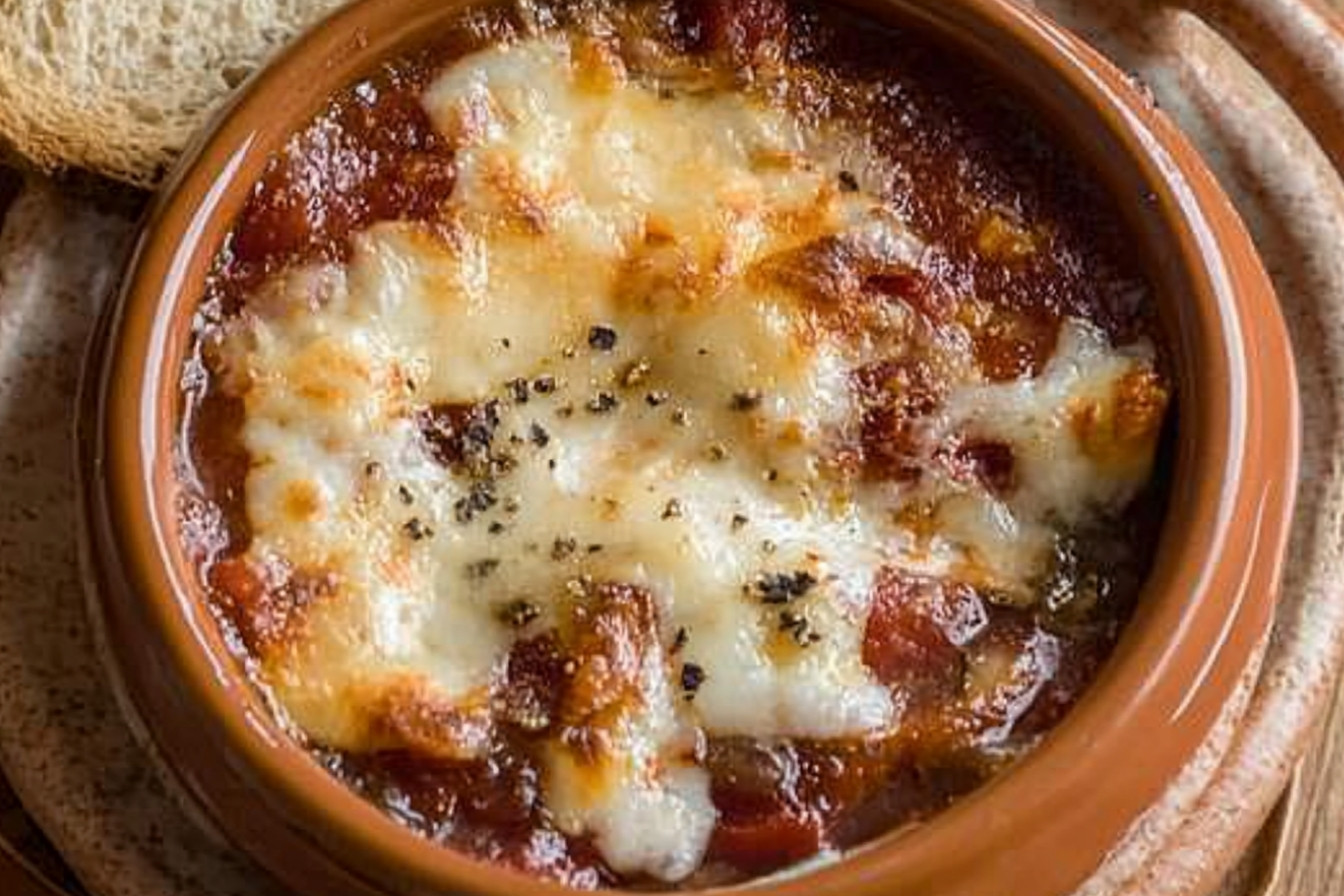 Sopa de cebolla gratinada