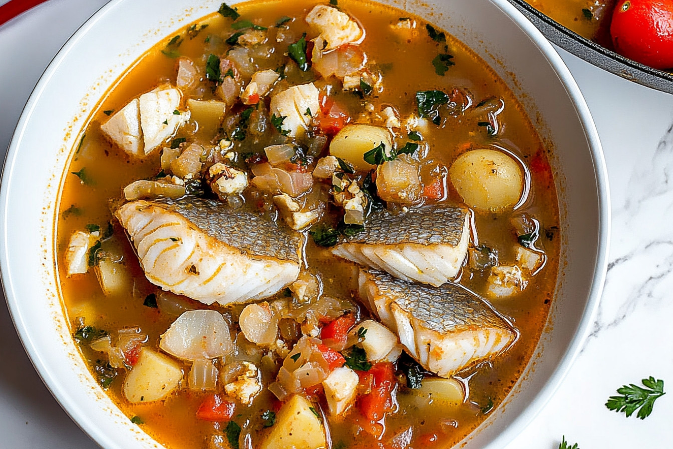 Sopa de pescado en 30 minutos