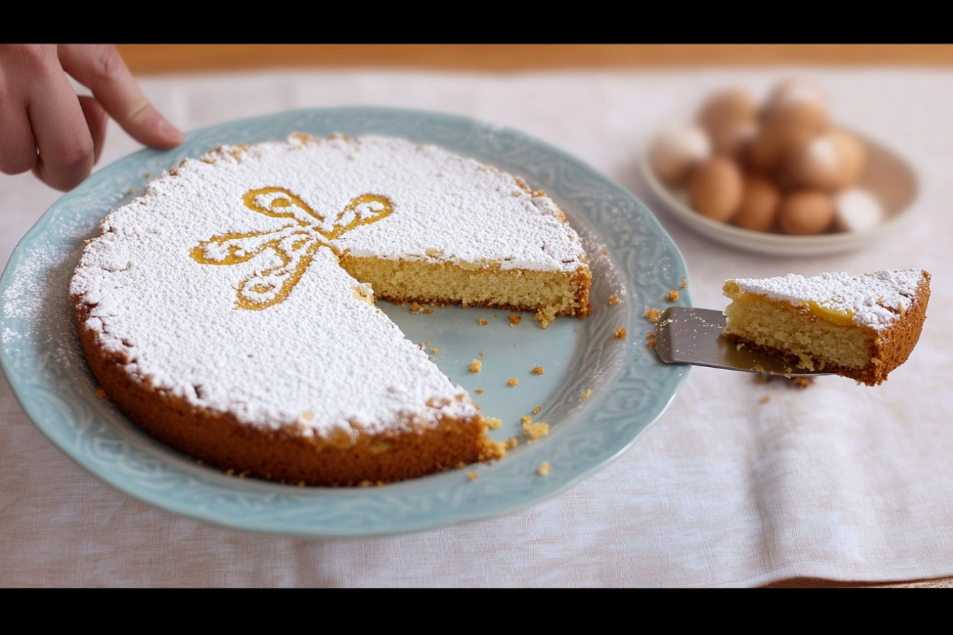Tarta de almendras de Santiago
