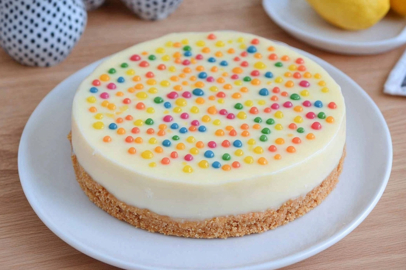 Tarta de limón sin horno