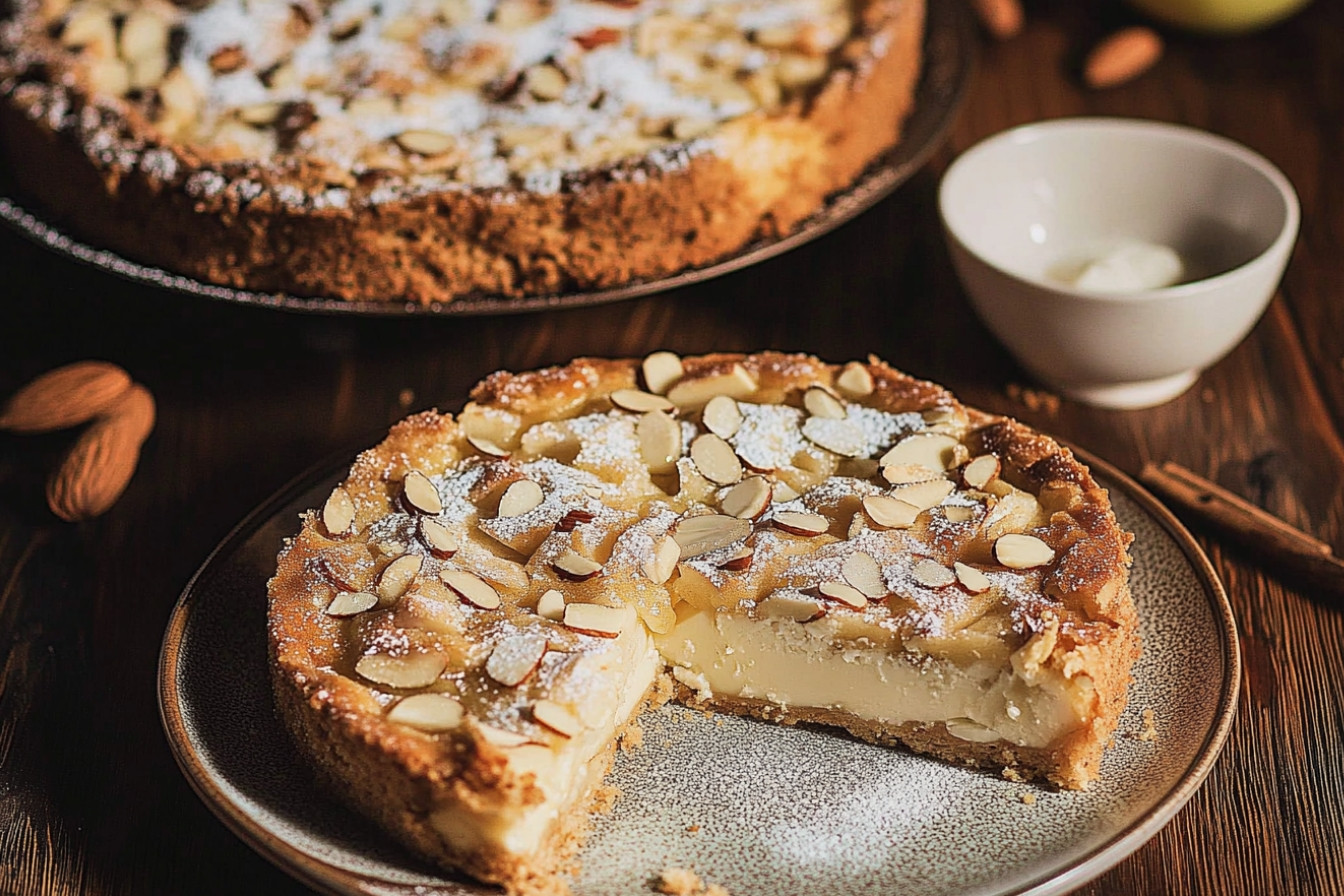 Tarta de manzana y queso