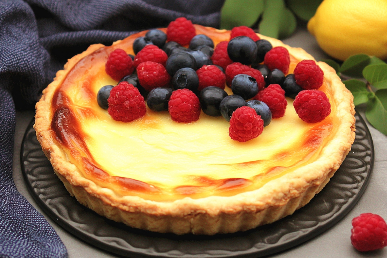 Tarta de yogur griego