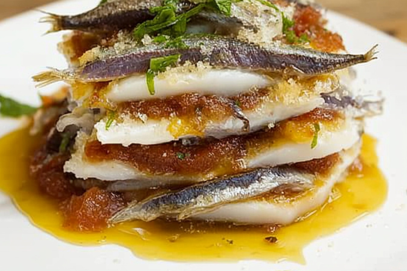 Torta de anchoas