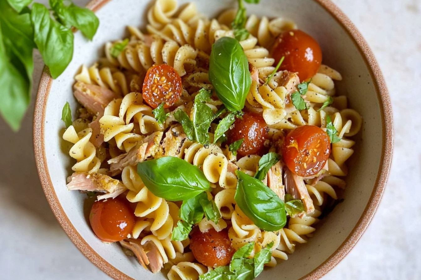 Tupper de pasta con atún