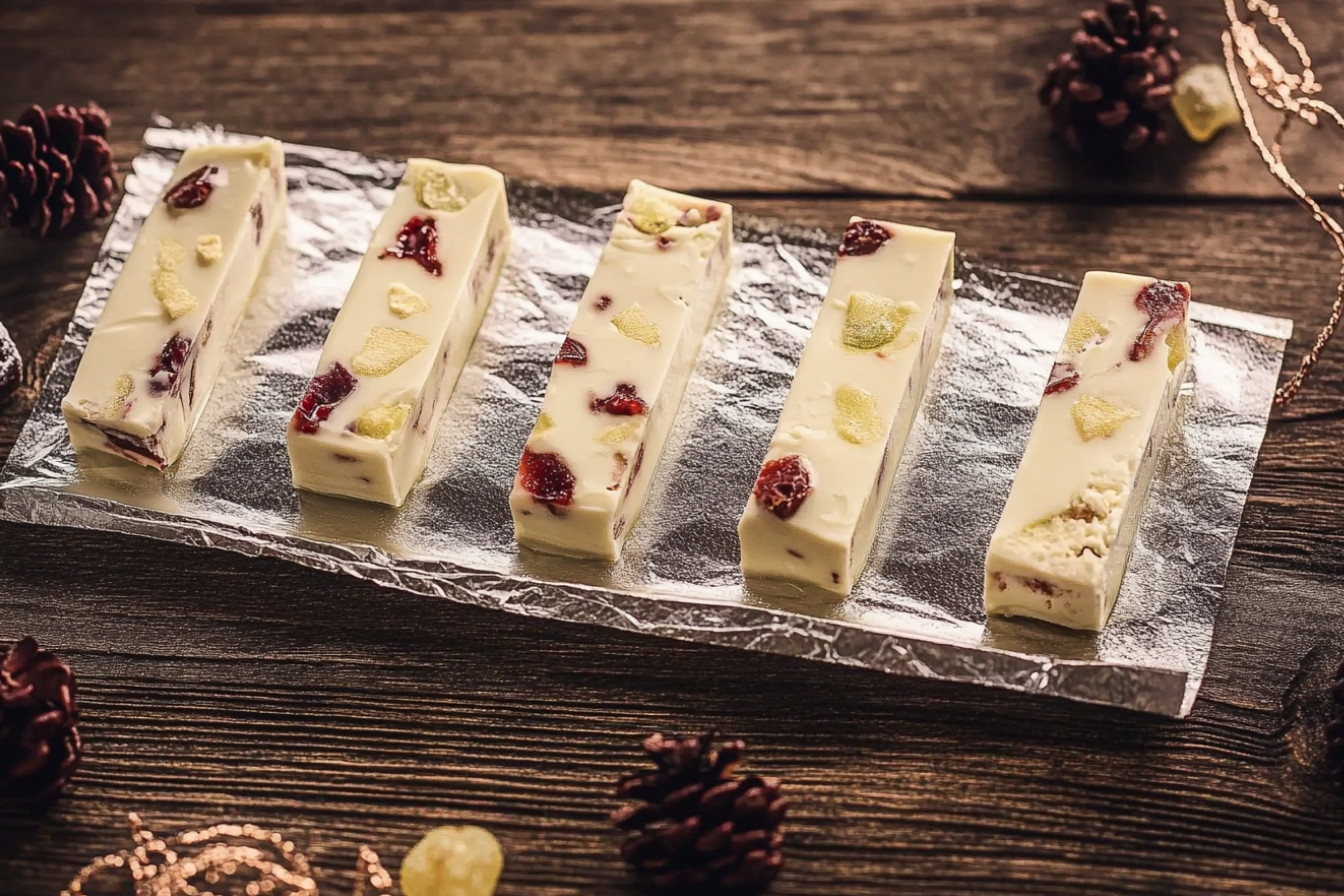 Turrón de chocolate blanco