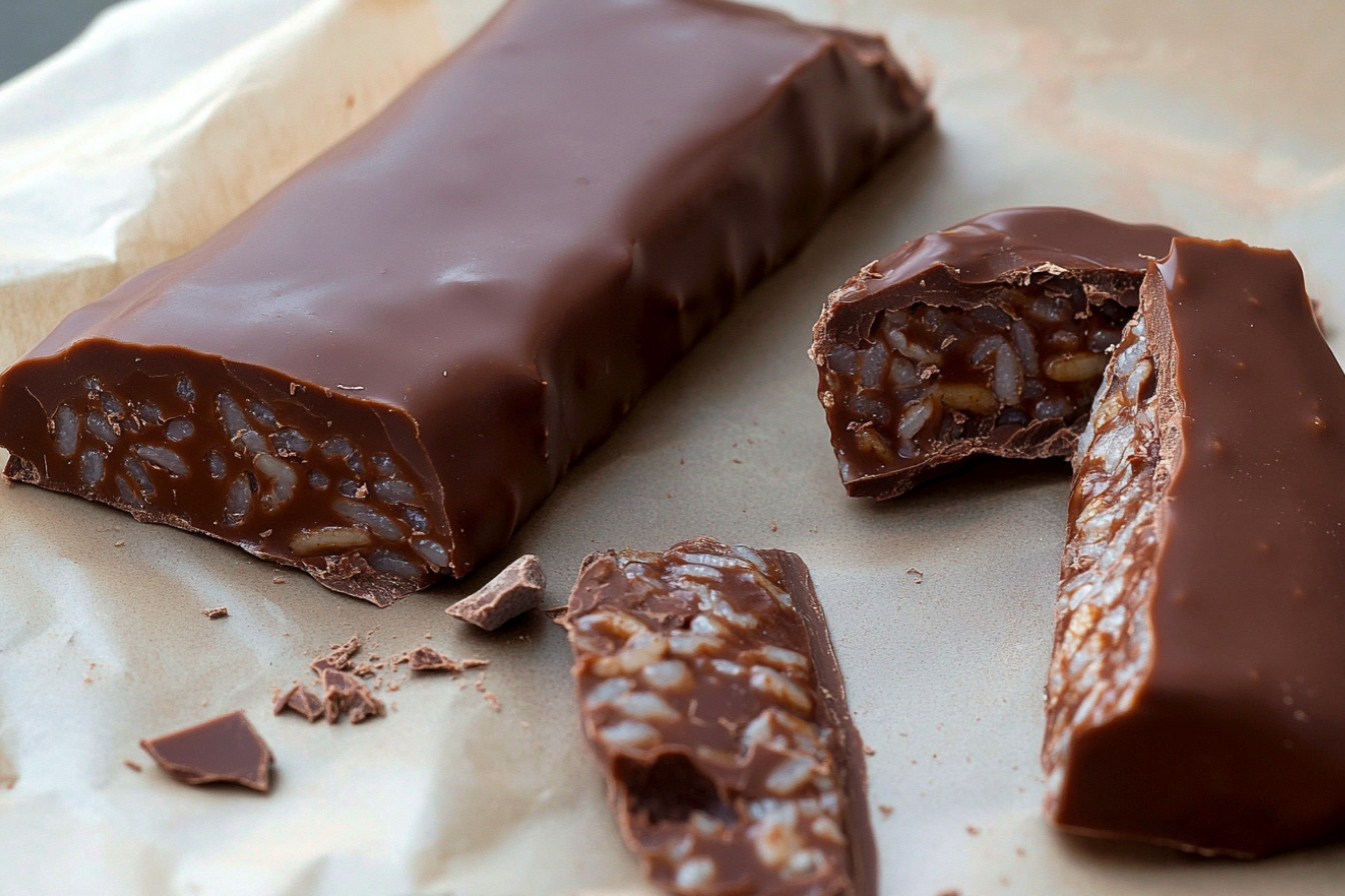 Turrón de chocolate crujiente